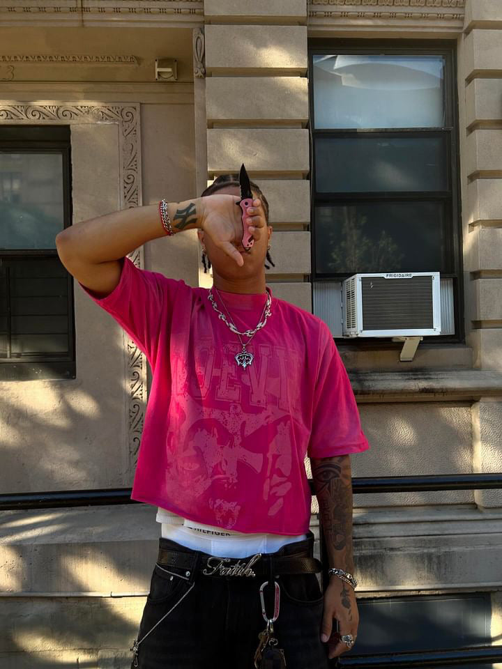 ‘SPLIT PERSONALITY’ T-Shirt PINK