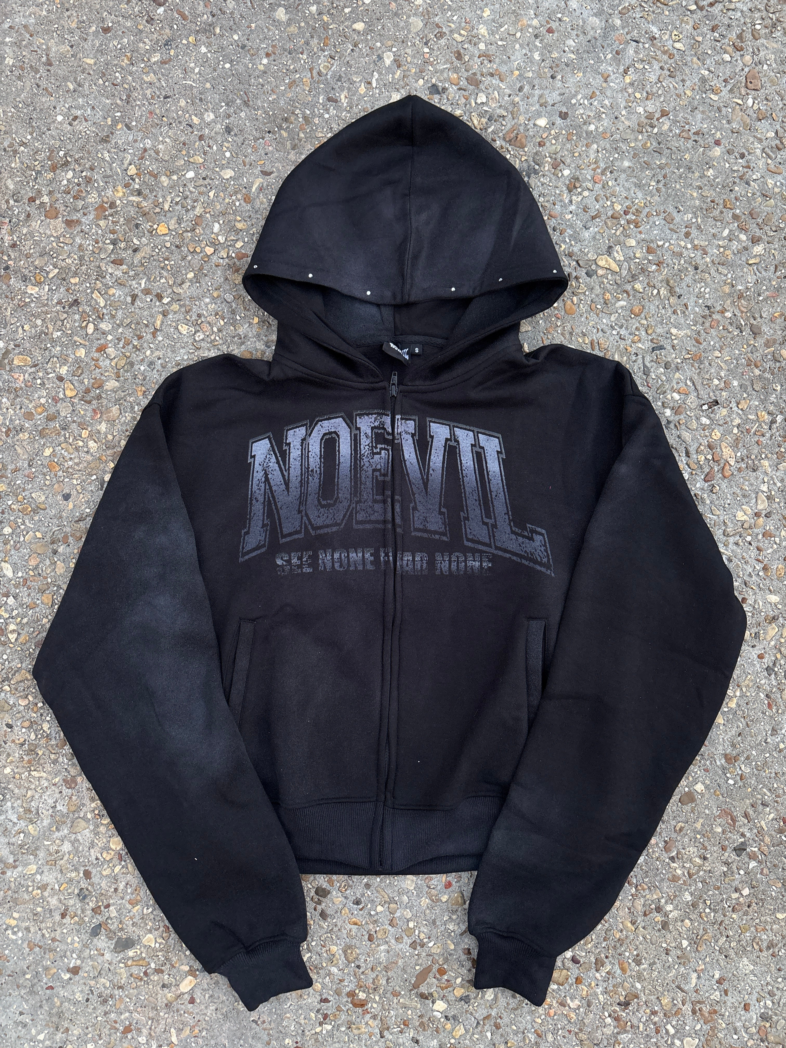 NOEVIL Zip-Up BLACK