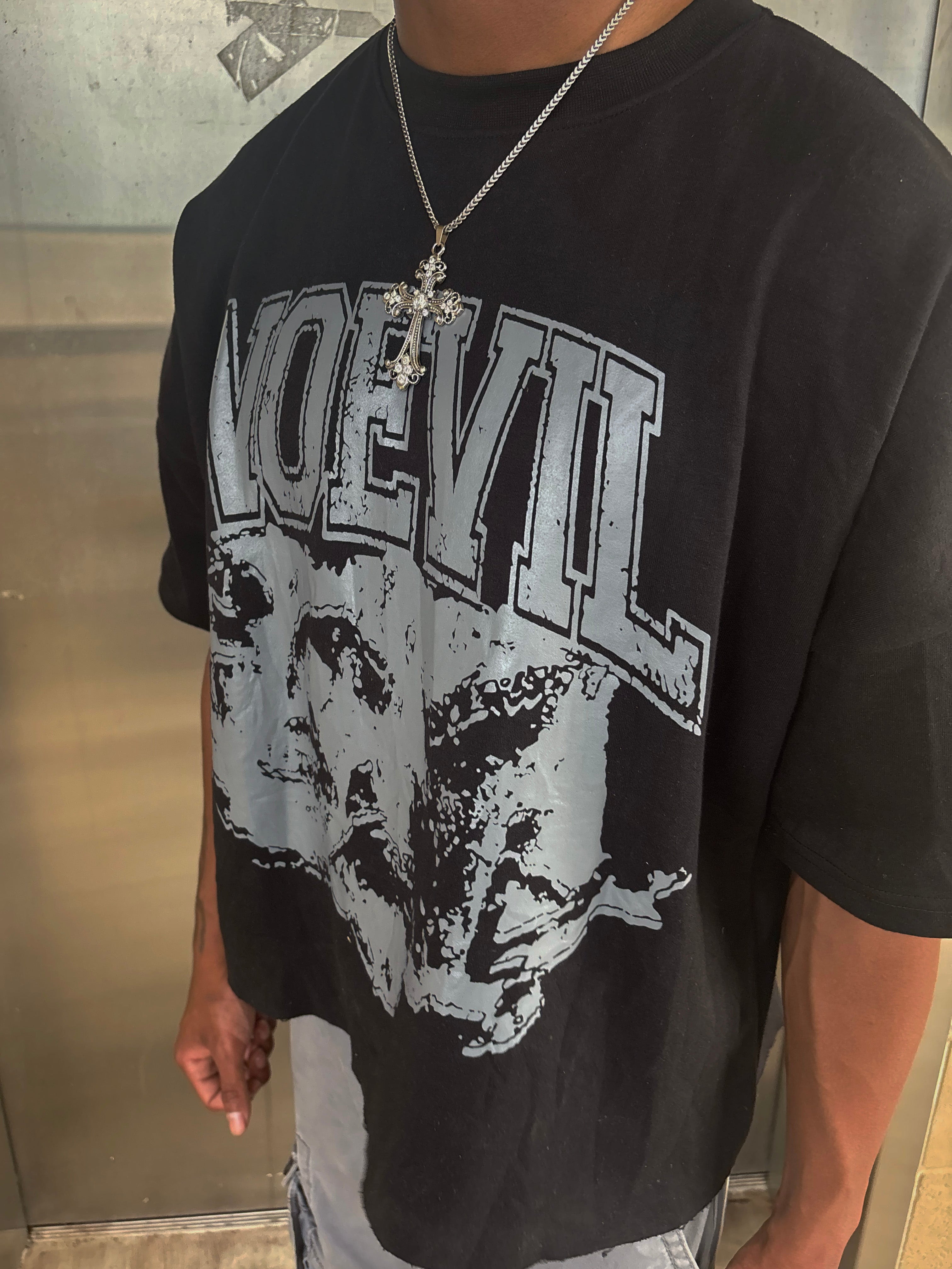 ‘SPLIT PERSONALITY’ T-Shirt BLACK