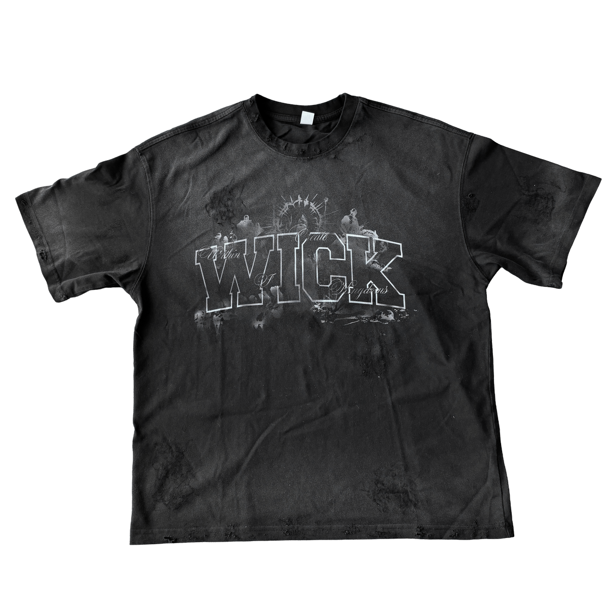 WICK Distressed Tee